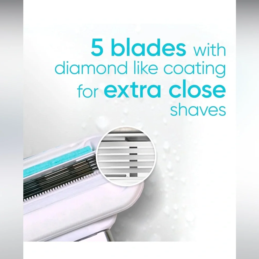 Set of 2-Venus Deluxe Smooth‎ Sensitive Women's Razor Blade Refills, 4 Count